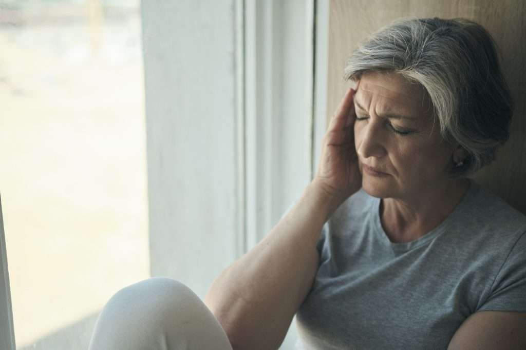 Elderly lady with Long Covid